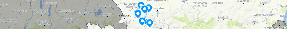 Map view for Pharmacies emergency services nearby Unterach am Attersee (Vöcklabruck, Oberösterreich)